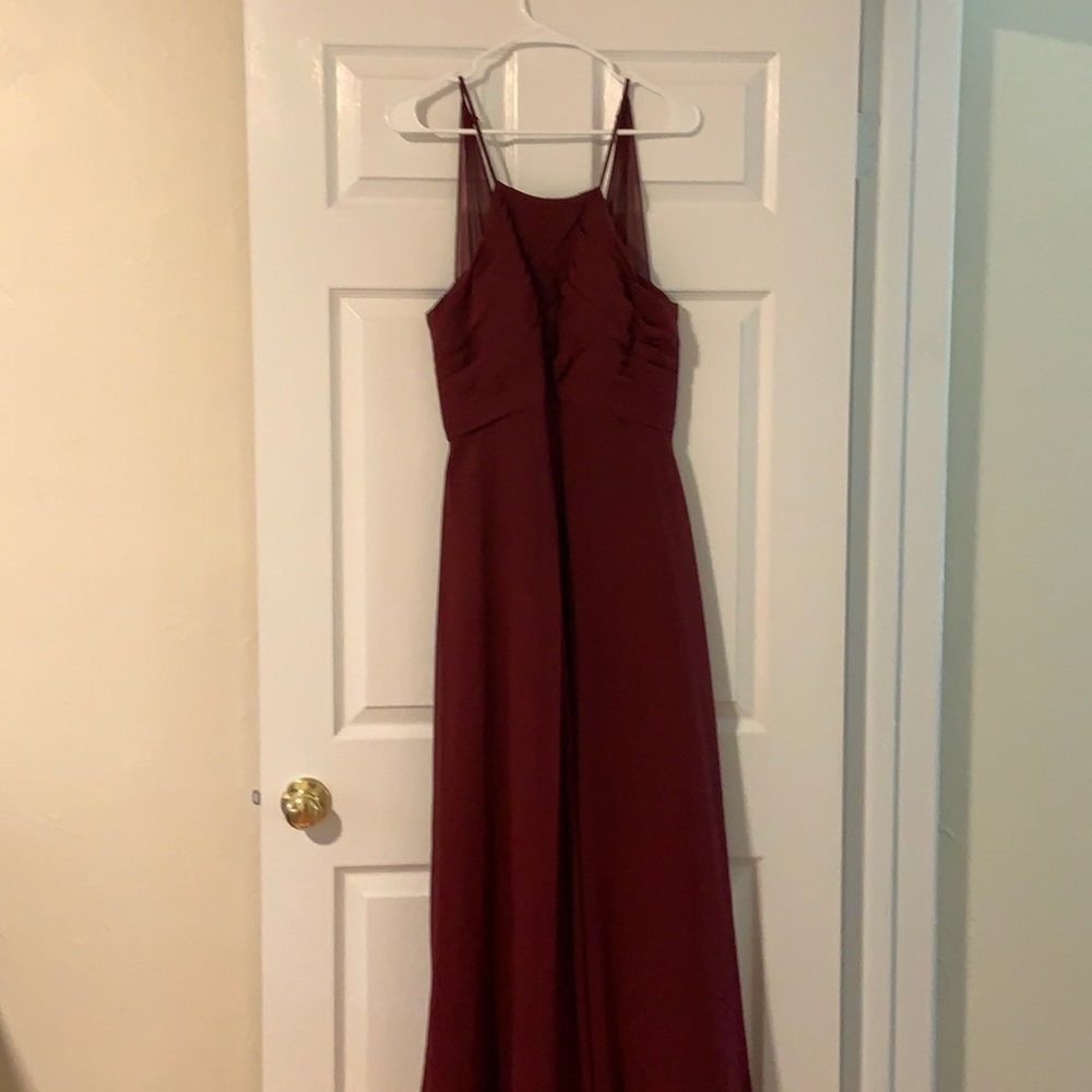Azazie ginger Cabernet bridesmaids, size A6